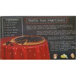 Planche en verre � d�couper recette myrtilles