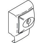 Planet wattohm - prise tv male blanc cadre saillie pour moulure keva hauteur 15mm Planet wattohm - prise tv male blanc cadre saillie pour moulure keva hauteur 15mm