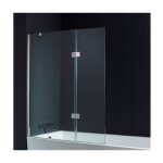 Planetebain - pare - baignoire 2 volets 120140 cm verre 10 mm