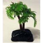 Plante 6, 2 cm plante artificielle d�corative pour aquarium petit palmier vert