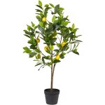 Plante artificielle citronnier en pot 105 cm d�coration int�rieur plastique lemon tree