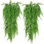 Plante artificielle retombante - 2 pi�ces fausse feuilles de lierre murale pour int�rieur ext�rieur, ...