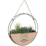 Plante artificielle suspendue krista en bois et m�tal, 44 cm ? atmosphera cr�ateur d'int�rieur �l�gante ...