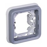 Plaque + support 1p blanc plexo -