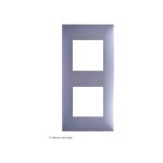 Plaque 2 postes espace evolution arnould finition: aluminium