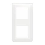 Legrand plaque double vertical mosaic, legrand blanc