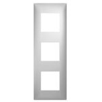 Plaque 3 postes espace evolution arnould finition: aluminium