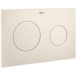 Roca - plaque d'actionnement avec double affleurement (mat) pl10 dual (one) couleur : beige