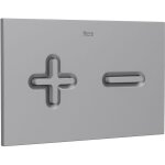 Roca - plaque d'actionnement avec double chasse d'eau pl6 dual (one) couleur : gris laqu