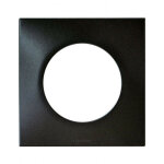 Plaque anthracite 1 poste square (60390)