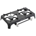 Plaque de cuisson  gaz kemper 2 feux 37x51 cm ? fonte ? 7, 5 kw ? 30 mbar