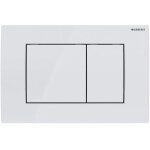 Plaque de d�clenchement geberit delta30, blanc alpin, double touche carr�e pour r�servoir