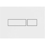 Plaque de d�clenchement rec bouton carr� - double d�bit - chrom� brillant - nicoll