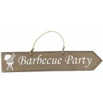 Plaque décorative en bois - barbecue party - taupe Plaque décorative en bois - barbecue party - taupe