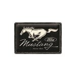 Nostalgic art - plaque d�corative en m�tal en relief 30 x 20 cm ford mustang - horse logo