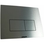 Wirquin - plaque de commande  conomie d'eau pour wc suspendu design en aluminium bross 55720351, gris ...