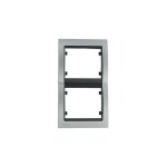 Plaque double verticale m�tal aluminium delta iris siemens