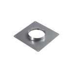 Ten - plaque d'tanchit inox 350x350 pour tubage d125mm non peint