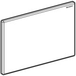 Plaque de fermeture pour r�servoir toilette wc geberit sigma chrom� mat � visser - 115. 768. 46. 1