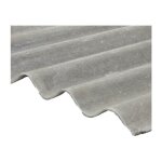 Mccover - plaque fibrociment sans amiante - coloris - gris, largeur totale de la plaque - 92cm, longueur ...