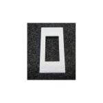 Plaque de finition 1 module gallery - blanc pure - wxp0001 - hager