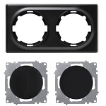 Plaque de finition 2 postes florence + 1 interrupteur double, 1 voie + 1 interrupteur simple allumage ...