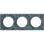 Plaque de finition 3 postes horizontale / verticale - b�ton - odace - schneider