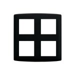 Plaque de finition polycarbonate - 2x2 postes - esprit couleur anthracite Plaque de finition polycarbonate - 2x2 postes - esprit couleur anthracite