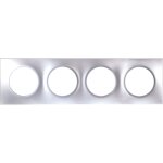 Plaques de finition polycarbonate - alu - square 4 postes