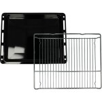 Plaque de four, grille (kit de 2 pi�ces) remplacement pour bosch hez634000 pour four - 45, 5 x 36 x 4 ...