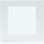 Plaque gallery plastique pour thermostat knx wkt510 et wkt511 gallery pure hager wxp0009