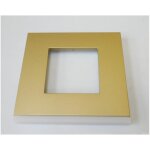 Plaque hager gallery 1 poste champagne