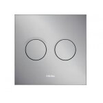 Plaque de commande luga wc encastr� wisa xs pneumatique, double touche, chrom� mat