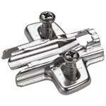 Hettich - plaque de montage cruciforme avec r�glage en hauteur pour sensys, novisys et intermat 9071625 ...