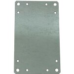 Abb - plaque de montage tole lectrozingue pour coffret polyester aria 32 - 315x215
