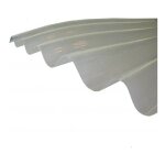 Plaque polyester ondule (go 177 / 51 - grandes ondes) - coloris - translucide, largeur totale de la ...
