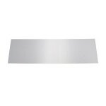 Plaque de propret inox brillant - rectangulaire - 830 x 250 mm - adhsive - duval