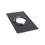 Plaque de propret� inox noir 30x50, diam�tre 155