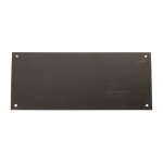 Duval - plaque de propret inox satin - rectangulaire - 300 x 150 mm - perce