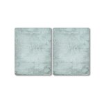 Kesper - plaque de protection pour po�le xl, 2 pi�ces, imitation b�ton