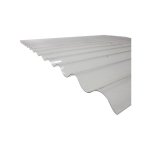 Mccover - plaque pvc ondule (po 76 / 18 - petites ondes) - coloris - transparent, largeur totale de ...