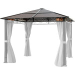 Plaques de remplacement pour le toit pour tonnelle de jardin toolport paradise deluxe 3x3 m, hardtop