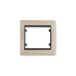 Delta iris plaque simple mtal champagne sie266603 - siemens