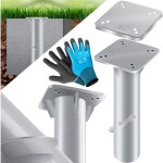 Plaque de sol universelle en mtal pied de parasol pour parasol - parapluie ampli - parasol  manivelle ...