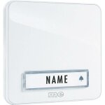 Plaque de sonnette simple m - e modern - electronics kta - 1 w blanc 12 v / 1 a