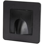 Plaque sortie de c�ble 16a compl�te - m�tal noir bross� - kouro zenitech