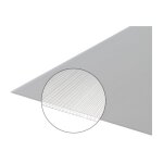 Plaque polycarbonate alvolaire 4mm - coloris translucide - largeur 105 cm, longueur 2 m