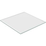 Plaque en verre de s�curit� tremp�, pour table et chemin�e, carr�e, 80x80 cm, 8 mm d'�paisseur, transparente ...