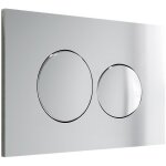Vente - unique ? plaque de commande wc double touche ? finition chrome brillant ? compatible wc suspendus ...