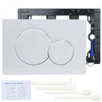 Plaque de commande wc geberit sigma 30 ? plastique durable ? installation sans outils ? design minimaliste ...